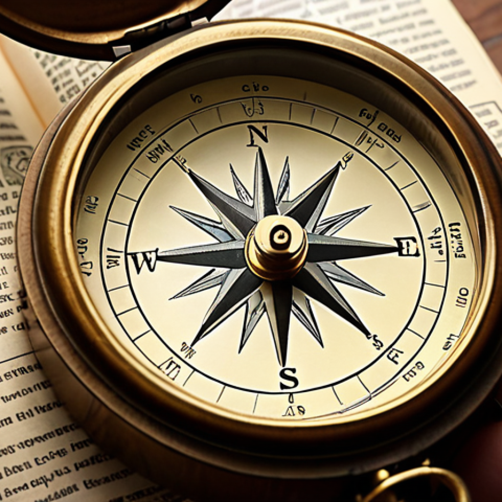 "Inner Compass"**

Prompt: A person looking inward, towards a glowing compass. The compass points towards values like "Freedom," "Honesty," and "Health." Subtle background details suggest a journey or exploration theme. Natural lighting.

**